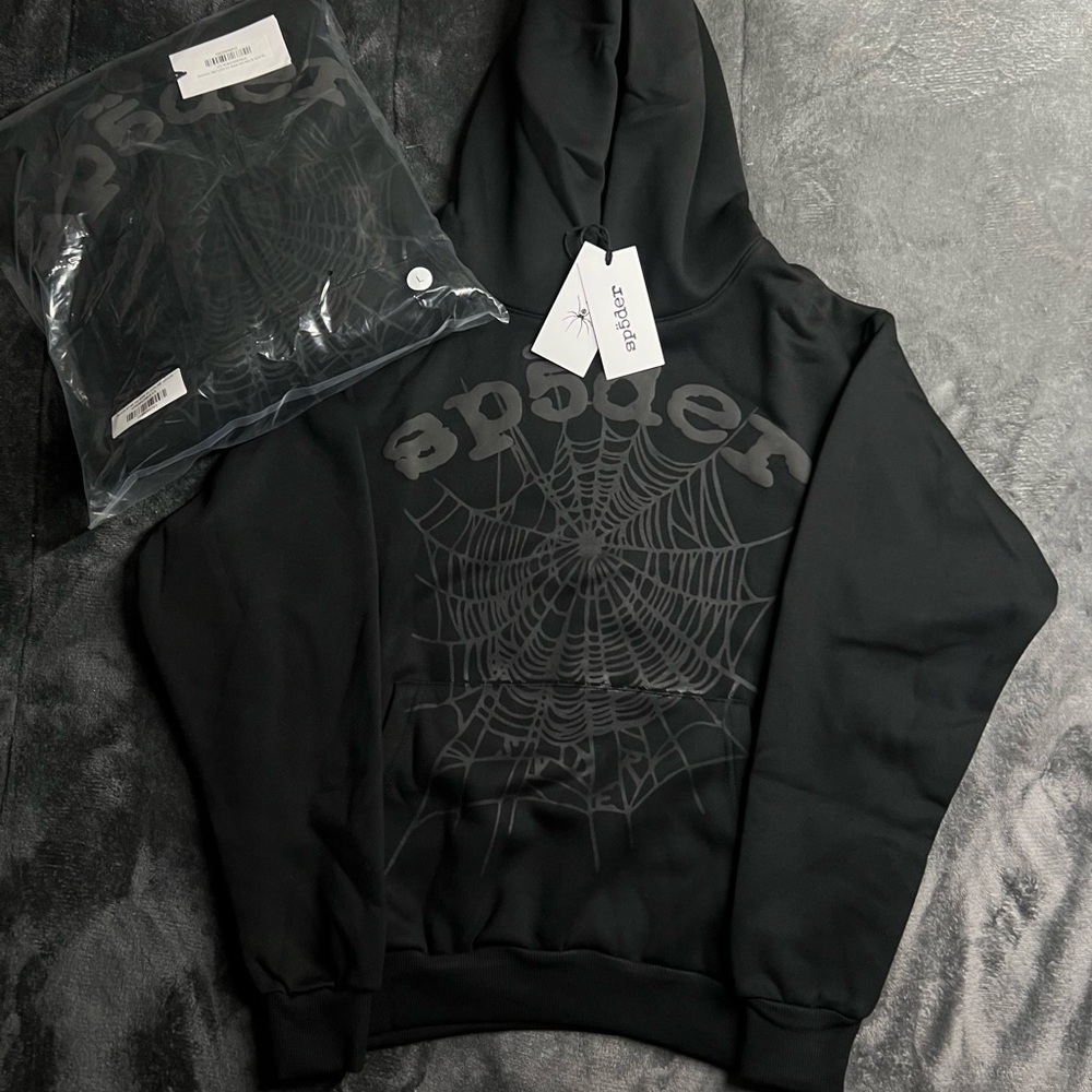 Black phantom spider hoodie